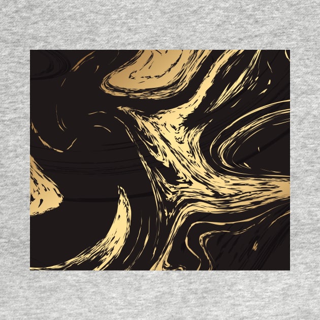 Gold and Black Marble by timegraf